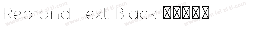 Rebrand Text Black字体转换